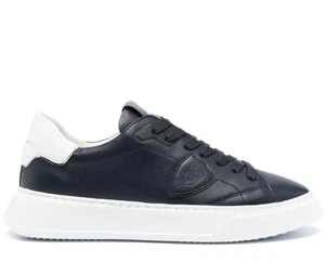 PHILIPPE MODEL TEMPLE LOW SNEAKERS SCARPE UOMO MADE IN ITALY BTLUV016 - Picture 1 of 5