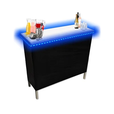 Barra de Fiesta Portátil Plegable PARTYPONG con Luces LED Patentadas, Negra y Hawaiana... Foto 1 de 4