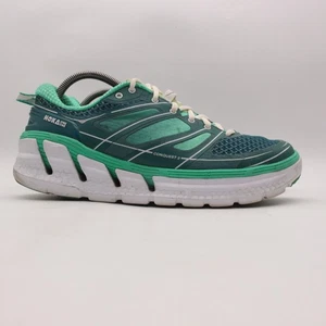 Hoka One One Conquest 2 Women's Size 10.5 Green Running Sneakers 1007859 CBMLF - Picture 1 of 11