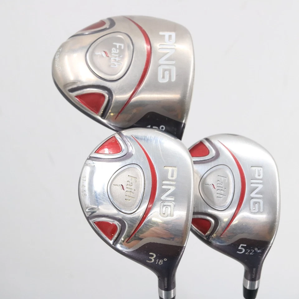 PING Faith Women's 1,3,5 Wood Set  ULT 200 Graphite L Ladies Right-Hand S-155268 - Image 1 of 4
