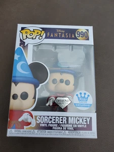 Funko Pop! Sorcerer Mickey Mouse Fantasia #990 Diamond series - Picture 1 of 8