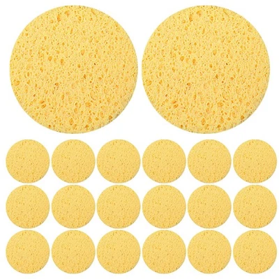  30pcs Reusable Face Cleansing Sponge Pads - Deep Cleaning Puff - Round Facial - Image 1 of 4