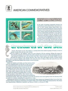 #357 25c Creatures of Sea #2508-2511a USPS Commemorative Stamp Panel - Picture 1 of 1