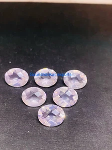 Rose Quartz Oval Checkboard Cut Loose Gemstone 8x6 MM 9x7 MM 10x8 MM Natural DG - Picture 1 of 12