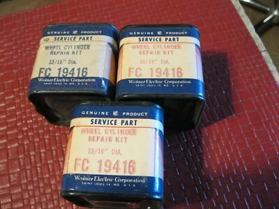 NOS 1954-1960 Packard, Studebaker rear Wheel Cylinder rebuild lot , 3 pcs - Image 1 of 2