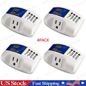 4Pack US 120V Voltage Protector Surge Home Refrigerator Power Outlets - Picture 1 of 9