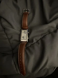 DISNEY MICKEY MOUSE DUAL TIME ZONE DOUBLE FACE WATCH VERY RARE - Picture 1 of 5