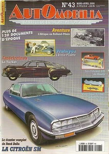 AUTOMOBILIA 43 CITROEN SM 1970 1975 RENAULT ETOILE FILANTE TUCKER ROLLAND PILAIN - Imagen 1 de 2