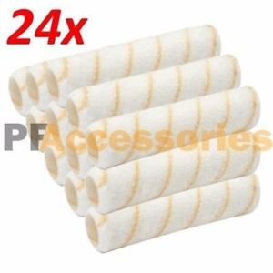 24 Pcs Reusable Paint Roller Covers 9" x 3/8" Nap Washable PVC Plastic Core NEW
