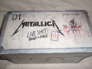 NETALLICA-Live Shit, Binge & Purge, Elektra, 1993, 61594, 3 VHS, 3 CD set. VG+ - Foto 1 di 12
