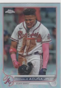 2022 Ronald Acuna Topps Chrome REFRACTOR Parallel #165 - Atlanta Braves - Imagen 1 de 1
