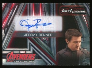 2015 UD Marvel Avengers: Age of Ultron #AA-JE Jeremy Renner Autograph Auto