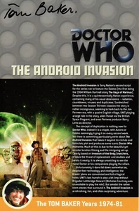 Doctor Who: The Android Invasion DVD Insert Signed by TOM BAKER - Picture 1 of 1