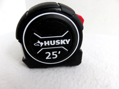 Husky 25FT Tape Measure Compact Lightweight Slide Lock Steel Blade Tool 90649 - Image 1 of 4