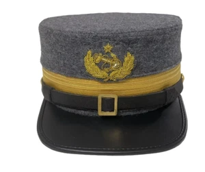 RIPRODUZIONE DEL RARISSIMO BERRETTO VISIERATO UFFICIALE NAVALE CONFEDERATO GUERRA CIVILE - Foto 1 di 5
