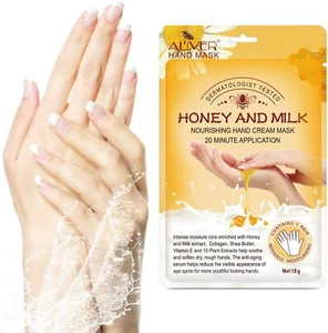 Kollagen infundierte handfeuchtigkeitsspendende Handschuhe Anti-Aging Erneuerung Reparatur trockene raue Haut - Bild 1 von 11