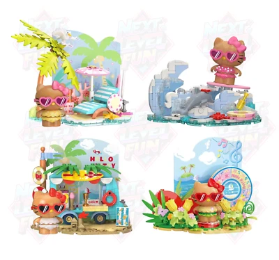 Sanrio Hello Kitty Beach Party Building Blocks Sets Cute Creative Fun Toy NEW - Image 1 of 4