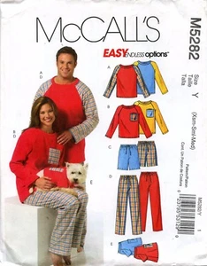 Pantalones cortos unisex con patrón de costura McCall's #M5282 parte superior parte inferior y parte superior para perro sin cortar - Imagen 1 de 16