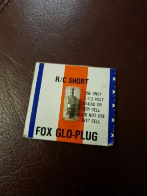 Fox Plugs -  one single Fox 1.5V R/C Short Glo-Plug - one New Plug! - Image 1 of 4