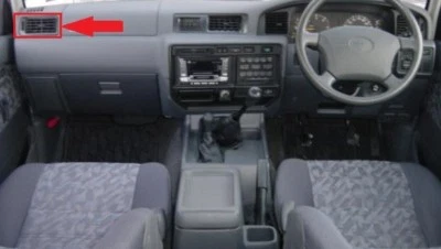 Registro de ventilación lateral de pasajero genuino Toyota Land Cruiser 1995-1997 RHD NO EE. UU. Foto 1 de 4