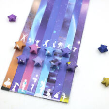 136 x carta pieghevole stella fortunata striscia di carta cielo modello universo origami artigianato TM