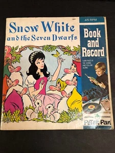 SNOW WHITE and The Seven Dwarfs BOOK and RECORD by PETER PAN Records #1941 - Picture 1 of 5