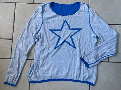 Hush reversible blue/grey star jumper - Medium - Image 1 of 2
