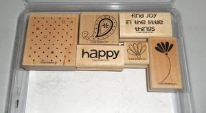:: Stampin' Up! Set ~ POLKA DOTS & PAISLEY ~ 6 stamps RETIRED RARE :: - Picture 1 of 2