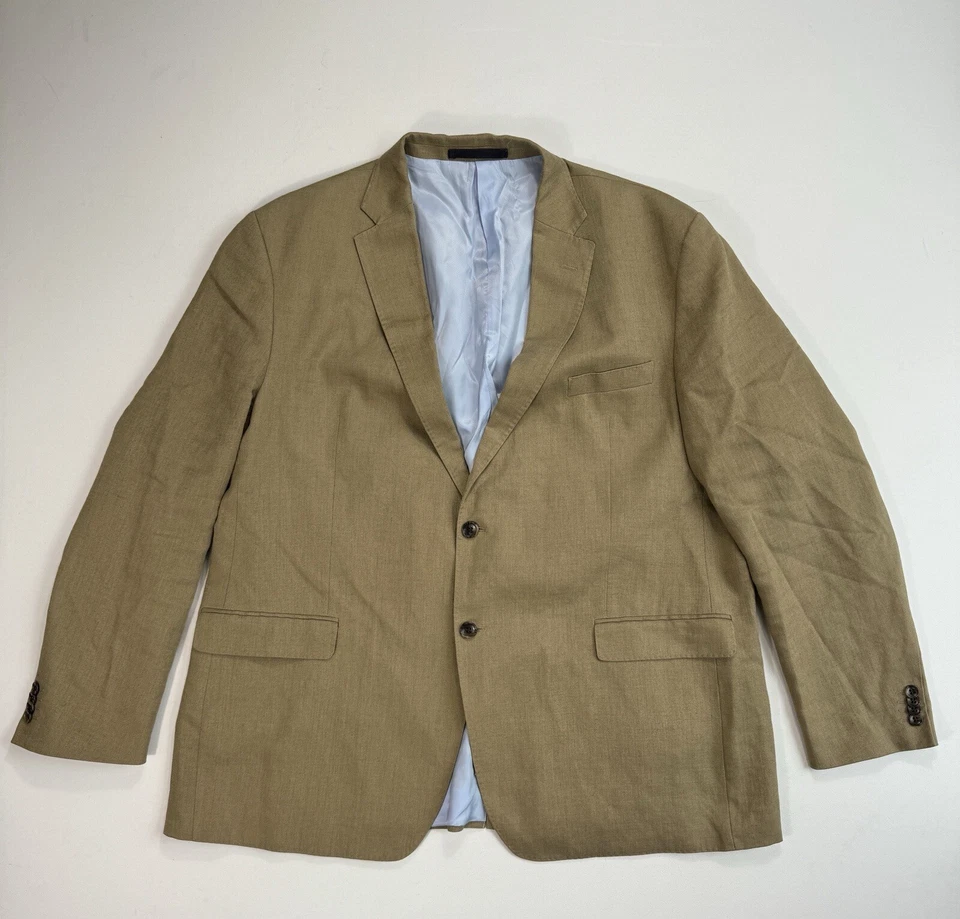 Blazer Abrigo Deportivo de Lino M&S Marks and Spencer Collezione Nova Fides 48R Moderno Foto 1 de 4