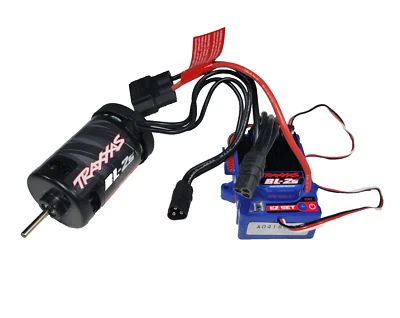 Fits Traxxas Slash 4x4 BL-2s ESC 3383 Waterproof & 3300kv Brushless Motor 3384 - Image 1 of 4