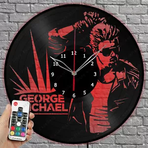 Reloj de Vinilo LED George Michael Luz LED Disco de Vinilo Reloj de Pared Decoración del Hogar 1526 - Imagen 1 de 11