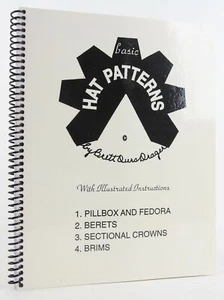 Grundlegende Hutmuster illustr. Anleitung 2001 Rev. Ed Pillbox Fedora Barettenkrempen - Bild 1 von 7