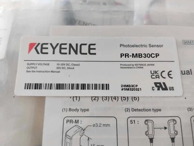 NEW KEYENCE PR-MB30CP Mini-Slim Reflective Photoelectric Sensor   - Image 1 of 2