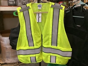 SPIEWAK VIZGUARD REFLECTIVE MESH & ZIPPER VEST Fits 3XL / 4 XL high visibilit - Picture 1 of 4