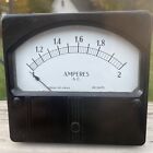 Vintage Western Electric KS-14470 Ac Amperes Meter Measures 1-2 A Panel Gauge