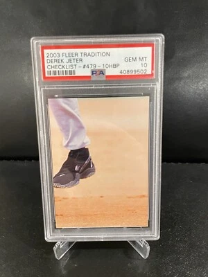 2003 Fleer Tradition 479 Derek Jeter CL **PSA 10 GEM MINT POP 2** NY Yankees HOF - Image 1 of 2