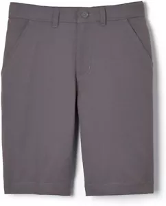 Men Gray Performance Stretch Short SH9252Y Flat Front French Toast Size 30 - 38 - Picture 1 of 5