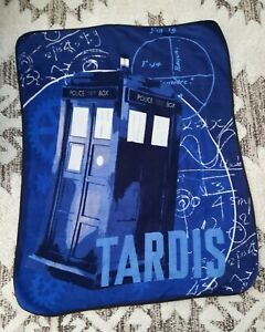 Doctor Who Blanket - Dr. Who TARDIS Fleece Throw (64”x 48”) 