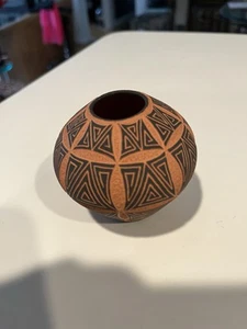 Acoma, NM Native “Sky City” American Pottery Signed CJS 1999 Sgraffito Pattern - Picture 1 of 9