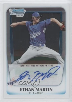 2011 Bowman Chrome Prospects Auto Ethan Martin #BCP179 Auto - Image 1 of 2