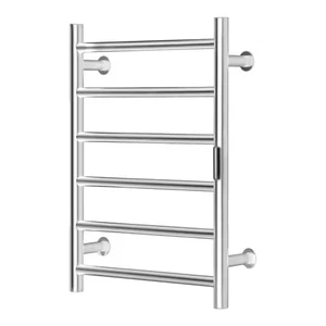 6-Bars Towel Warmer Rack, Wall Mounted Heated Towel Heater for Bathroom, Timer a - Picture 1 of 7