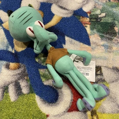 SpongeBob SquarePants SQUIDWARD Plush Toy Nickelodeon Universe 2024 12" New - Image 1 of 4
