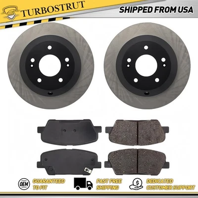 Kit de pastillas de freno rotores de freno traseros OE para Hyundai Santa Fe 2010-2012 2,4 L Foto 1 de 2