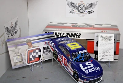 2021 Jeb Burton LS Tractor Talladega Win 1/24 Action NASCAR Diecast autografado - Imagem 1 de 2