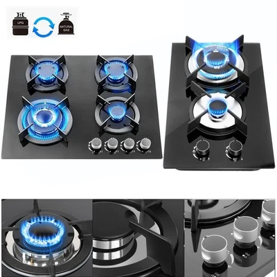 Portable Caravan Camper Van 2/4 Burners Gas Hob LPG Stove Kitchen Camping Cooker - Image 1 of 4