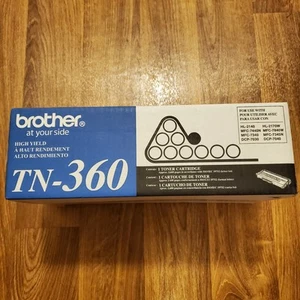 Brother TN-360 High Yield Black Toner Cartridge New Old Stock Sealed - Picture 1 of 6