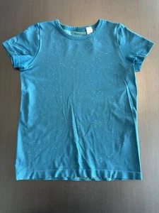 Ivivva By Lululemon Girls Short Sleeve Fly Tech Teal Shirt size 10 - Picture 1 of 8