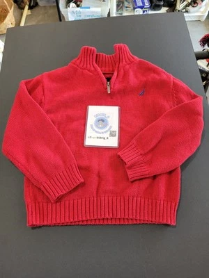 Suéter con cremallera 1/4 Nautica talla 3T para niños.  Foto 1 de 3