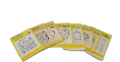 Lot Of  8 Aunt Martha Hot Iron Transfers Embroidery Fabric  - Image 1 of 4