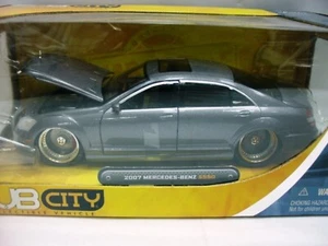 WOW EXTREMELY RARE Mercedes W221 S550 S55 AMG 536HP 2007 D.Grey PE DC 1:24 Jada - Picture 1 of 8